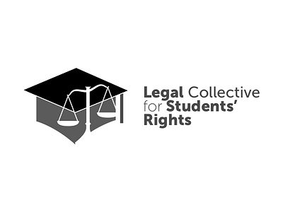 Logo : Legal Collective for Student's Rights. branding community india logo