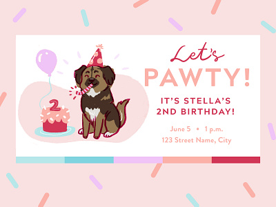 Puppy Birthday Invitation