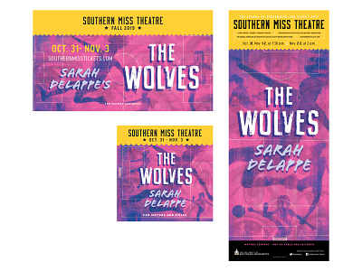 The Wolves design graphic design photo collage photoshop poster design promotional artwork theatre poster
