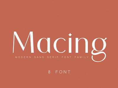 Macing Modern sans-serif font design social type typeface typography