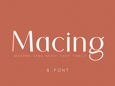 Macing Modern sans-serif font