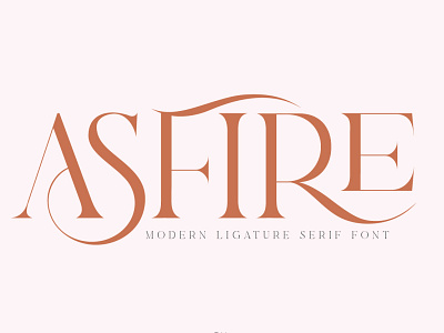 Asfire – Elegant Ligature Serif Font