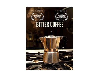 Movie Poster - Bitter Coffee design graphic design movie poster ui