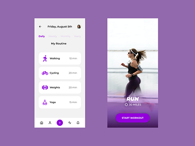 Daily UI 041 | Workout Tracker