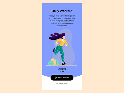 Daily UI 062 | Workout of the Day branding daily ui dailyui design graphic design ui