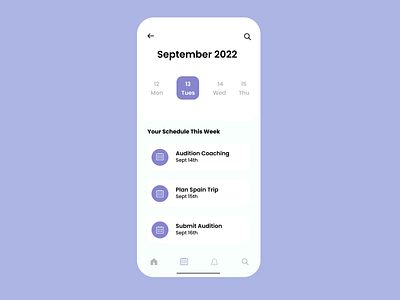 Daily UI 071 | Schedule