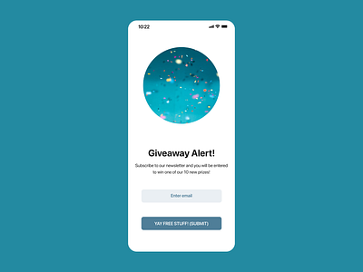 Daily UI 097 | Giveaway