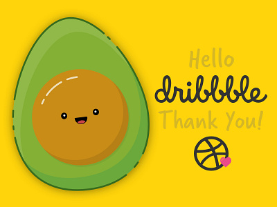 Happy Avocado - Hello Shot avocado debut happy illustration invited mbe sketch