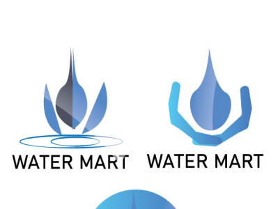 possible logo for water mart branding design logo vector