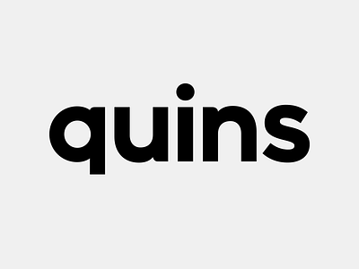 Quins Logo identity logo logotype typographic