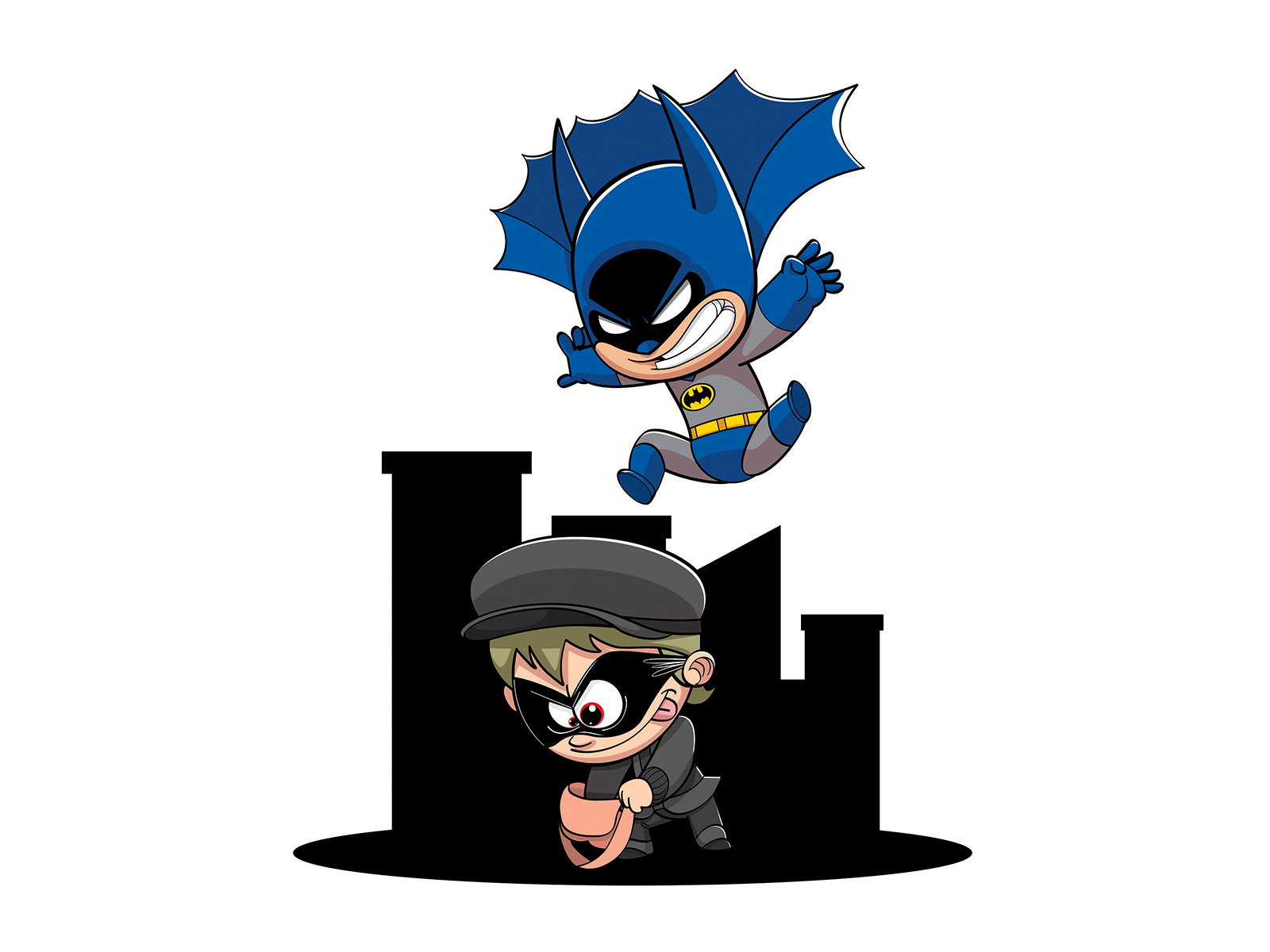 batman vs batedor de carteiras by André Santana on Dribbble