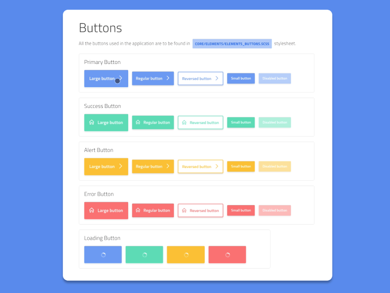 Bridge Connect - Buttons blue button buttons css gif library loading status