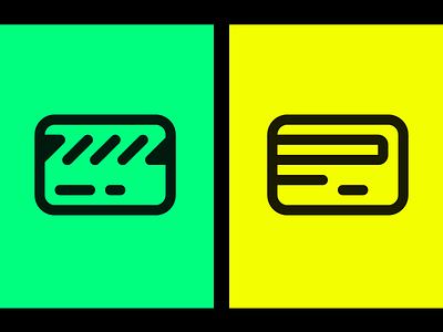 Credit card icon exploration artwork card green icon illustration line payment stripe yellow
