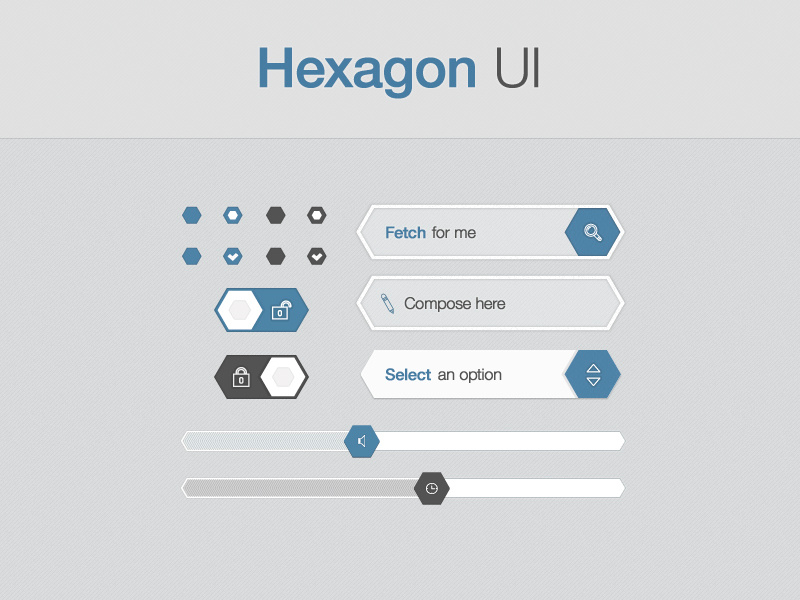 Hexagon UI | Preview by Eric BARBEAU on Dribbble