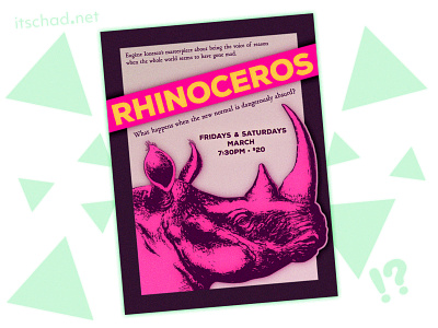 Rhinoceros Poster Design