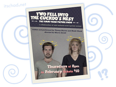 Two Fell into the Cuckoo’s Nest Poster Design