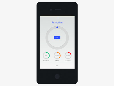myTimer 3 app countdown interface iphone medical medicine timer
