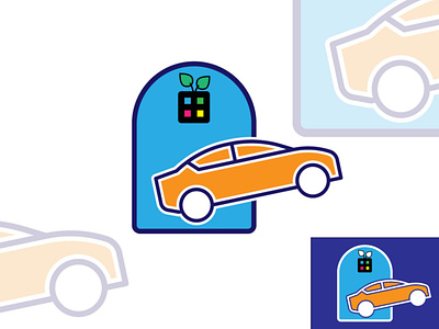 Car house logo concept card and home/garage| trending logo 2021