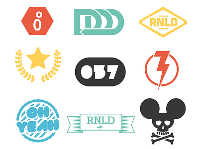 DDD #6, graphic elements custom daily ddd design doodle illustration logo mark ribbon skull star type