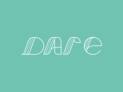 DDD #8 Dare custom daily ddd design doodle illustration logo mark type