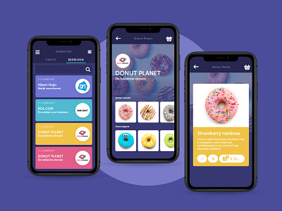 Dribbble Giving a gift app clean colorfull design donut shop fun layout ux