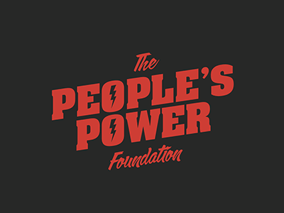 People' s Power logo (gif) color electricity logo power typography