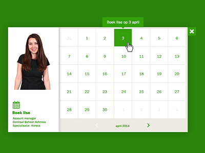 Calendar buttons calandar flat ui