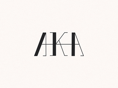 AKA logo aka logo mark typography
