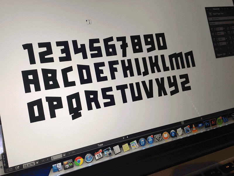 New custom font custom font lettering sans type typography wip