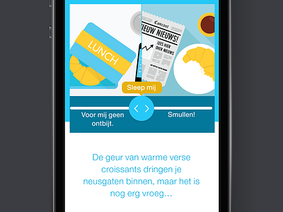 Sneak Peek app drag dragger illustration iphone ui ux