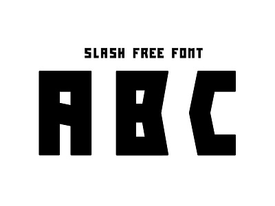 Slash - free font