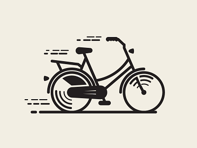 Bike bike cycle cycling illustration lineart logo strokes wip