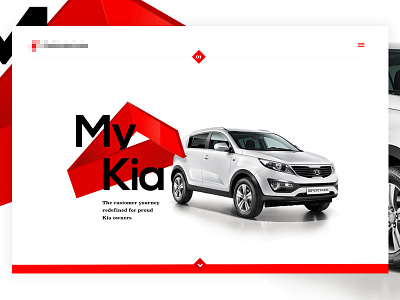 Case view automotive car escher impossible keyvisual kia portfolio typography ui