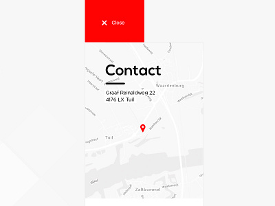 Contact detail clean contact detail flat location map ui