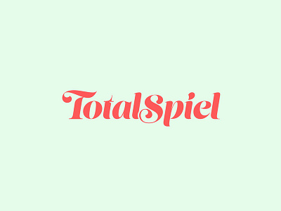 Logo Totalspiel colorful identity logo logotype playful type