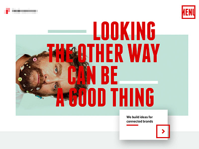 Looking the other way grid layout sideways type typography web