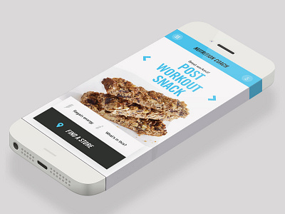 Mockup nutrion app app clean concept mockup nutrition simple type