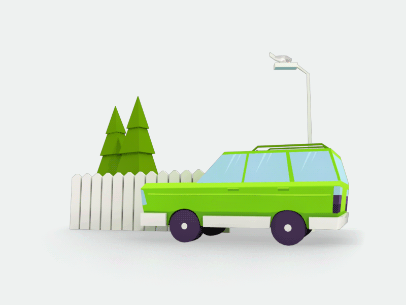 Look what I found - Car 3d angry car fun illustration scratch