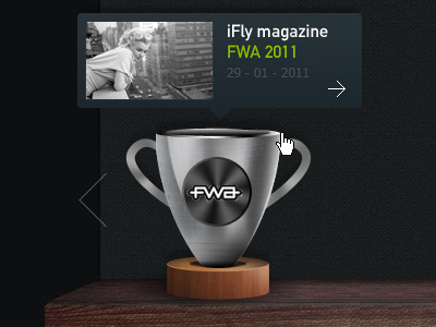 Award icon arrow award fwa metal shelf thumb wood