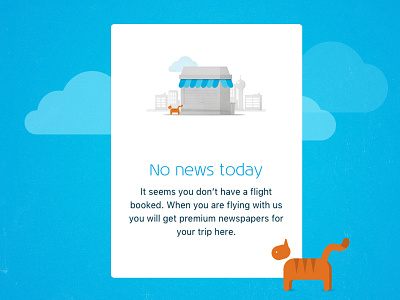no news - illustration airline app