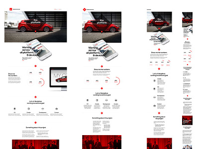 Resposive Layout Casestudy Page car casestudy clean design flat fullscreen layout responsive simple stats type web