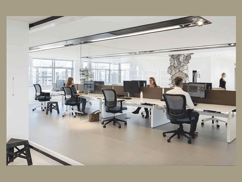 Ahrend - Smart office flat furniture grid iot motion smart office ui