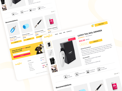 Product page – Lucky Tail design graphic design pdp product page ui uiux visualdesign