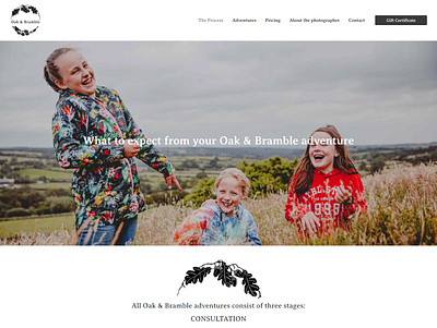 Family Photographer - Website Design design website website builder website design