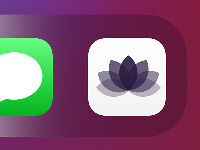 App Icon -Daily UI 005 app icon branding daily ui daily ui 005 lotus meditation ui