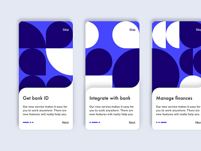 Onboarding- Daily UI 023 023 23 bahaus daily ui dailyui dailyui023 dailyui23 design finance geometric geometric pattern geometrice onboarding modern onboarding onboarding patterns ui ux