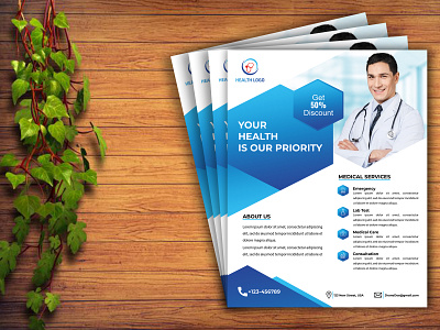 Medical Flyer Design branding corporate flyer design creative flyer design flyer mockup graphic design medical flyer