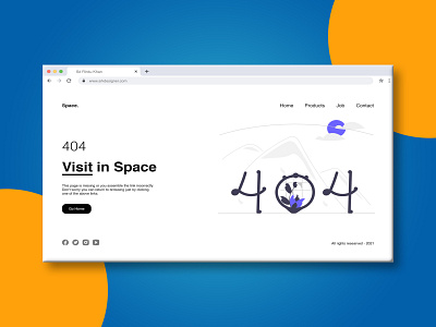 404 Error Landing Page Design