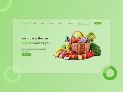 Food landing Page Design