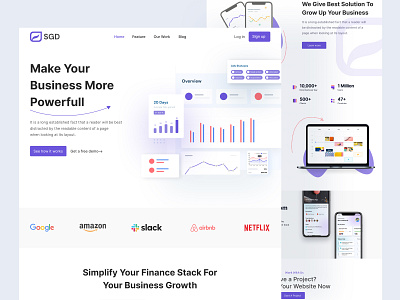 SGD - Saas Landing Page Design